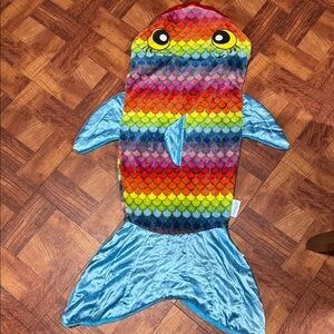 Colorful Fish Tail Blanket for Kids